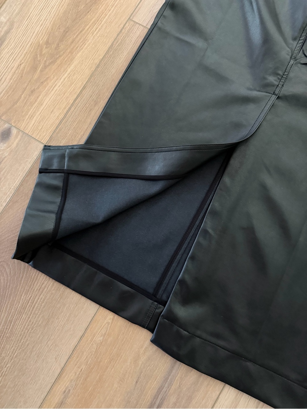 Maeve (Anthro) faux leather skirt